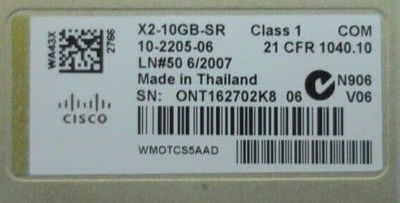 Émetteur-récepteur optique Cisco X2 - 10 GigE