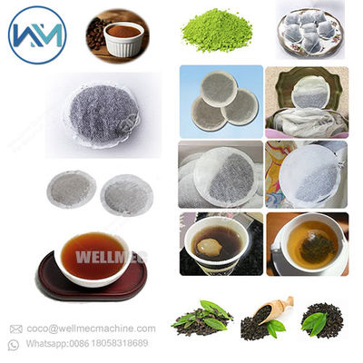 Empaquetadora de polvo de té y café de bolsas forma redonda con filtro papel - Foto 2