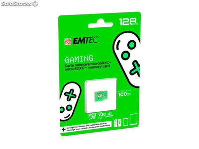 Emtec 128GB microSDXC uhs-i U3 V30 Gaming Memory Card (Grün)