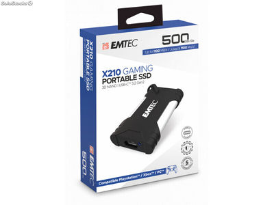 Emtec X210G gaming Portable ssd 500GB 3.2 Gen2 3D nand usb-c ECSSD500GX210G