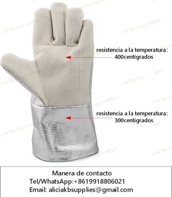 En alta temperatura para humanos en crematorio guantes protector - Foto 3