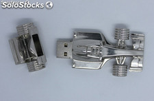 En métal voiture de course USB flash drives clé USB pendrive avec votre logo