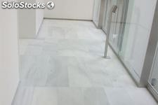 En promotion 250m2 de marbre blanc de Macael de 60x40x2 non poli.