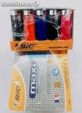 Encendedores grandes BIC desechables J5/J6/J23/j25/J26 Maxi/Medium y mini