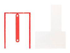 Encuadernador fastener q-connect plastico d-clips color rojo caja de 100