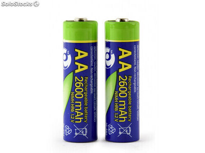 EnerGenie Ni-MH wiederaufladbar AA batteries, 2600mAh, 2er blister -