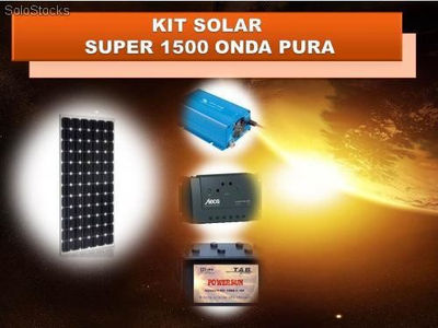 energia solar fotovoltaica kit solar para luz ,tv, y frigorifico