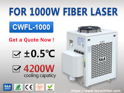 Enfriador de enfriamiento por láser para 1000W Fiber Laser
