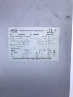 Enfriadora de agua Ciat 72.5 KW Bomba de calor chiller grupo hidronico - Foto 5
