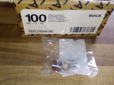 Enlace compresión llave radiador Baxi Roca Giacomini 3/8&quot;-12 mm. 193114008