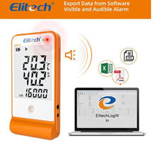 Enregistreur de temperature et humidite elitech GSP6