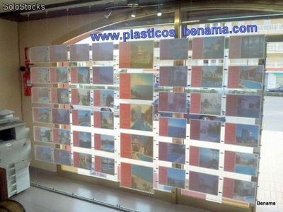 Ensemble publicitaire pour vitrines : plexiglas et cablage - Photo 2