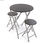 Ensemble table et 2 chaises, modèle Dublin (gris) - Sistemas David - 1