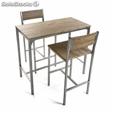 Ensemble table et 2 chaises, modèle London - Sistemas David