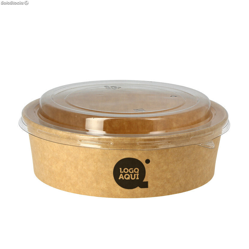 ENVASES KRAFT ESTANCOS PARA COMIDAS CALIENTES Y FRIAS 750CC