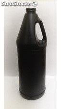 Envase de polietileno cilindrico para aceite con aza de 1000ML rosca 28.