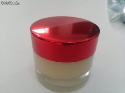 Envase de Vidrio de 62 gr. con Tapa 58 de Aluminio en color Rojo - Foto 2