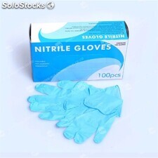 Envase lleno de guantes de nitrilo