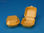 Envase porex Hamburguesa Grande Blanca u Oro (155X155X80 mm) (4 Pack/125 Uds) - 1