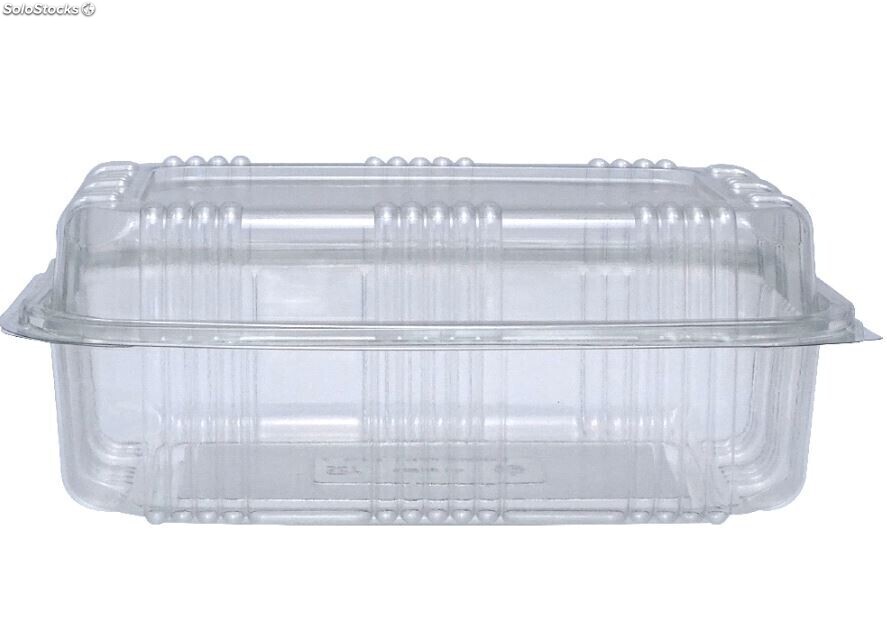 Envase/ Tarrina plastico PET con tapa alta para pasteles