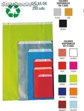 Envelopes de papel fantasia impressos em várias cores tamanho 11x32+5 cms.