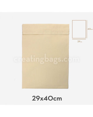 Enveloppe en coton avec velcro 25x13cm