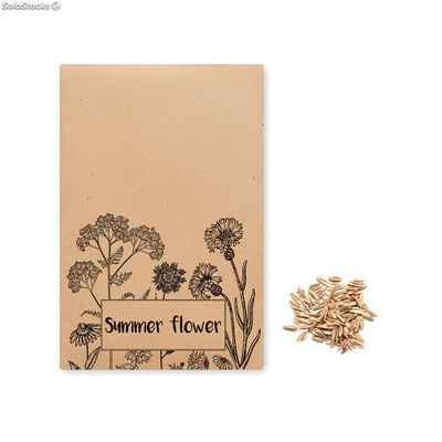 Enveloppe graines fleurs sauvag beige MIMO6502-13