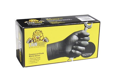 Eppco LionGrip Black Nitrile Gloves
