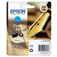 Epson 16 (T1622) cartucho de tinta cian (original)