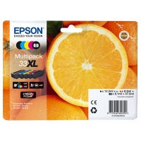 Epson 33XL (T3357) Pack ahorro 5 colores XL (original)