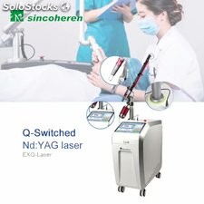 Equipo Q-Switch nd yag laser eliminar tatuaje melasma peca mancha