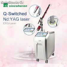 Equipo Q-Switch nd yag laser eliminar tatuajes melasma