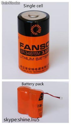 Er34615m de litio de 3,6 v de tionilo cloruro de batería