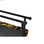 Ergonomiczny DKD Home Decor Czarny Metal Brązowy Skóra Lampart (55 x 45 x 41 cm) - 4