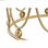 Ergonomiczny DKD Home Decor Złoty Metal Poliester Aksamit Biały (40 x 40 x 46 cm - 3