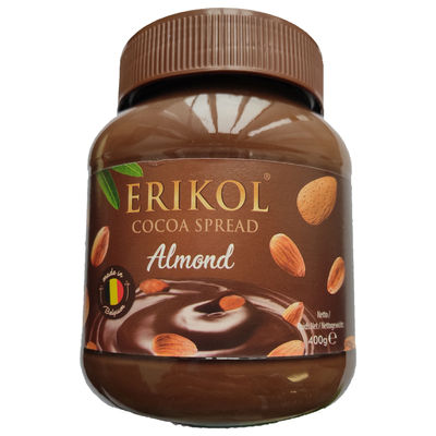 Erikol - Almendra para untar de cacao - 400gr -Hecho en Bélgica-
