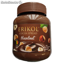 Erikol - Cocoa Spread Hazelnut - Kakao Brotaufstrich - 400gr -Made in Belgium-