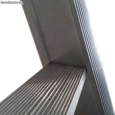 Escada extensível de alumínio MAXALL 3x12 com rolos de fachada - Foto 2