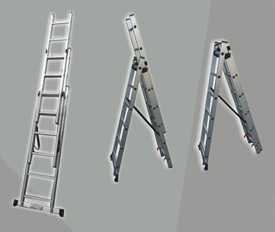 Escada-mhw-alum extensível 3X6