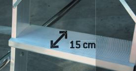 Escalera de aluminio fija con inclinación 60º - Foto 2