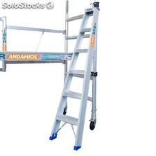 Escalera Plegable Portatil Aluminio Acordeon 5 Peldanos 150k