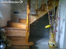 Escaleras estructuradas totalmente en madera