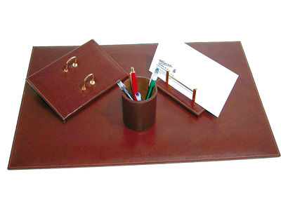 Escribania sobremesa q-connect artesania de piel juego de 4 piezas 40x60x0,6 cm - Foto 2
