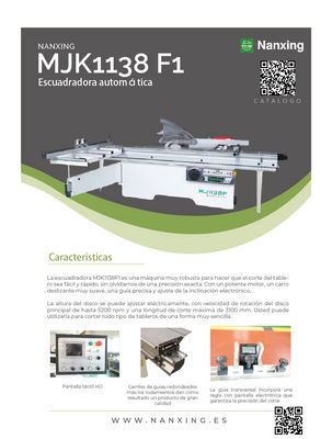 Escuadradora automática Nanxing MJK1138 F1 - Foto 2