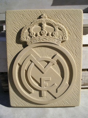 Escudo en piedra Real Madrid