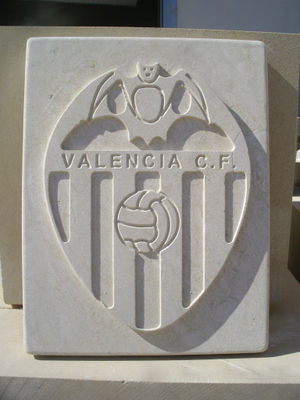 Escudo piedra Valencia C.F. pequeño