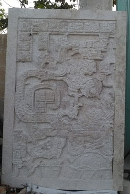 Escultura Maya en piedra, ritual de sacrificio replica . Figura Tallada a mano. - Foto 2