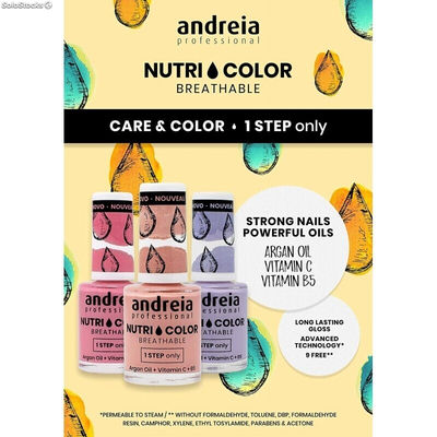 Esmalte Nutri Color Andreia 10.5ml - Andreia Professional PROMO 10%