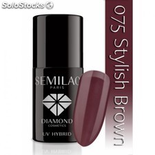 Esmalte Semilac nº075 (Stylish Brown)