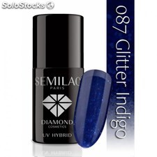 Esmalte Semilac nº087 (Glitter Indigo)